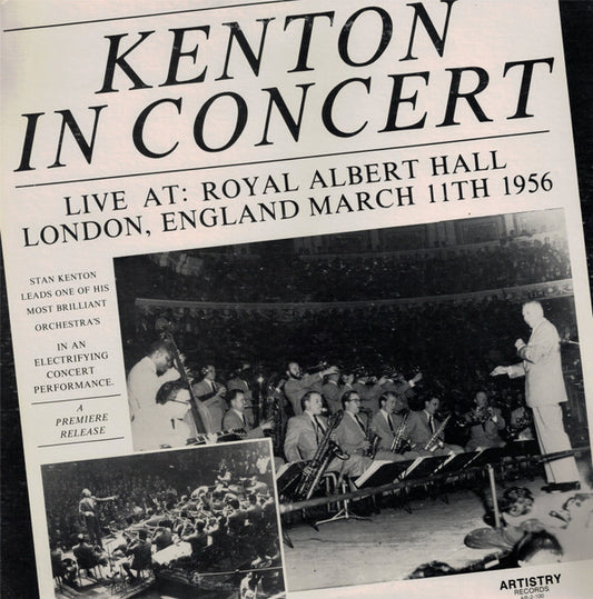 Stan Kenton - Kenton In Concert (Live At: Royal Albert Hall London, England March 11th 1956) (2xLP, Album, RM)