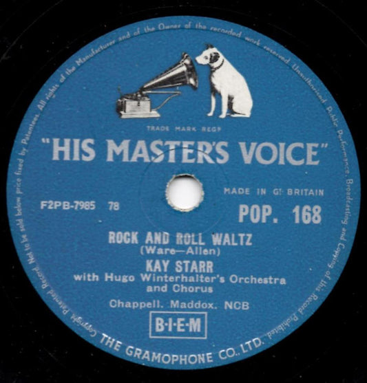 Kay Starr - Rock And Roll Waltz / I've Changed My Mind A Thousand Times (Shellac, 10")