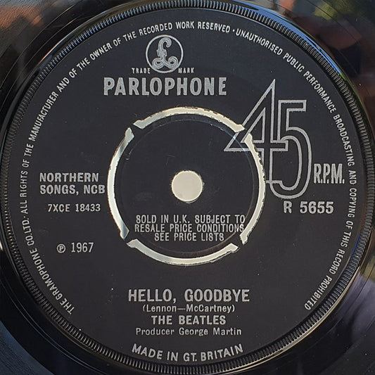 The Beatles - Hello, Goodbye (7", Single, Kno)
