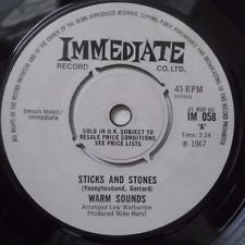 Warm Sounds - Sticks And Stones (7")