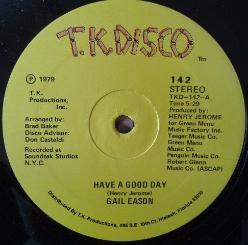 Gail Eason* - Have A Good Day (12")