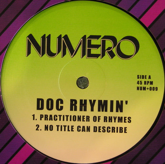Doc Rhymin' - Practitioner Of Rhymes (12")