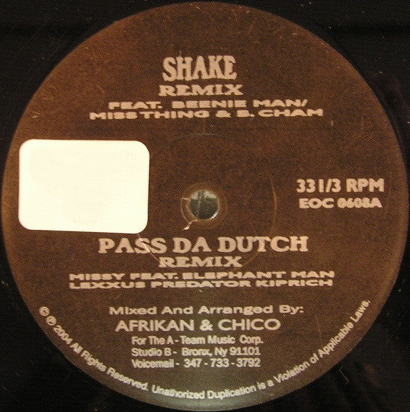 Various - Shake E.P. (12", Promo)