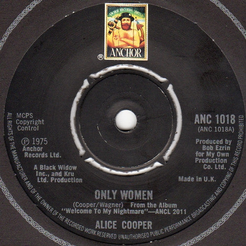 Alice Cooper (2) - Only Women (7", Single)