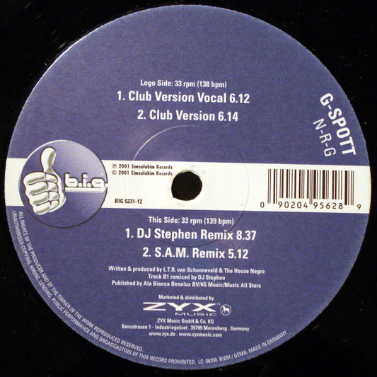 G-Spott - N-R-G (12")