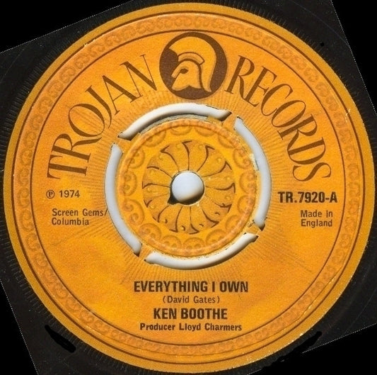 Ken Boothe - Everything I Own (7", Single, Kno)