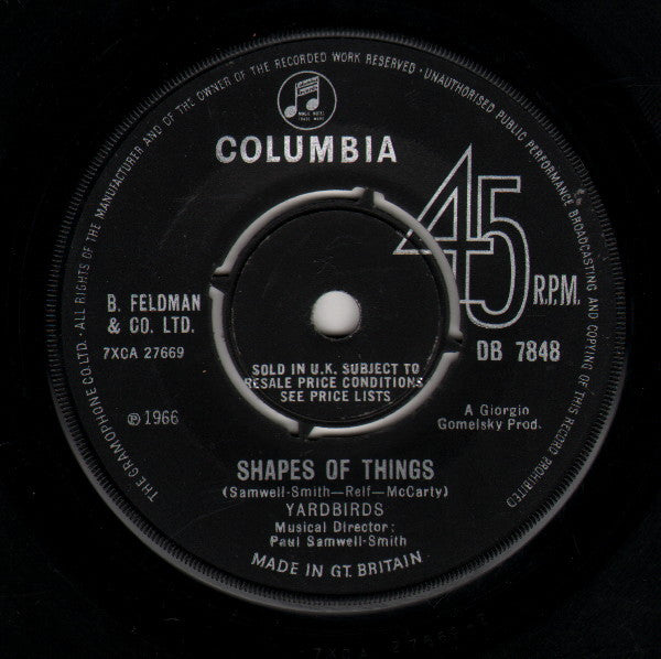 Yardbirds* - Shapes Of Things (7", Single)