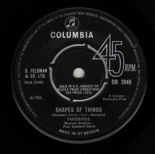 Yardbirds* - Shapes Of Things (7", Single)