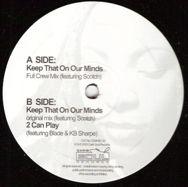 Toni Norville - Keep That On Our Minds (12")