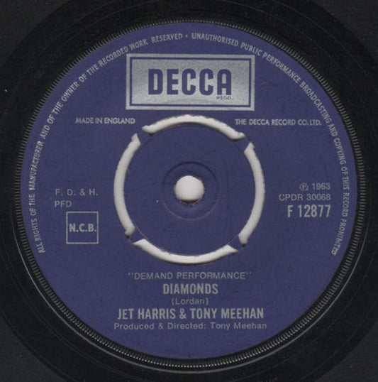 Jet Harris & Tony Meehan* - Diamonds (7", Single)