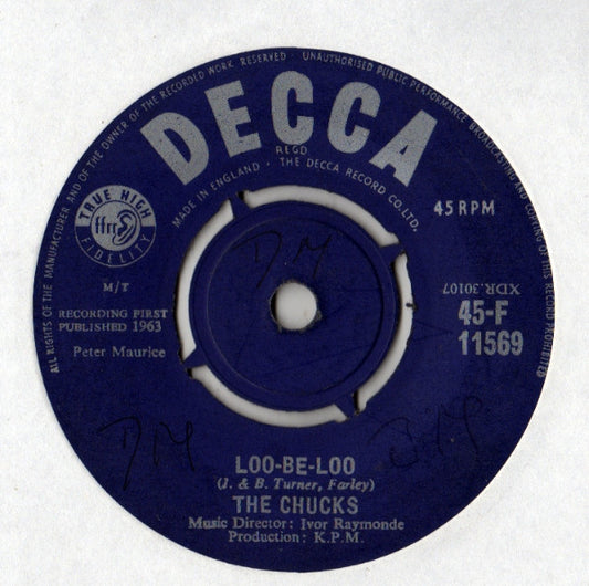The Chucks - Loo-Be-Loo / Anytime Is The Right Time (7", Single)