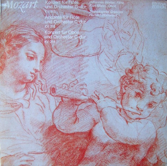 Mozart*, Johannes Walter (2), Kurt Mahn, Staatskapelle Dresden, Herbert Blomstedt - Konzert Für Flöte Und Orchester G-dur KV 313, Konzert Für Flöte Und Orchester C-dur KV 315, Konzert Für Oboe Und Orchester C-dur KV 314  (LP, RP, Bla)