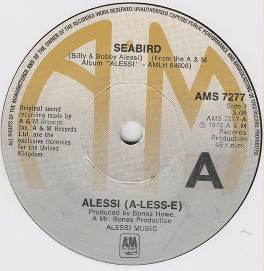 Alessi (A-Less-E)* - Seabird (7", Single)