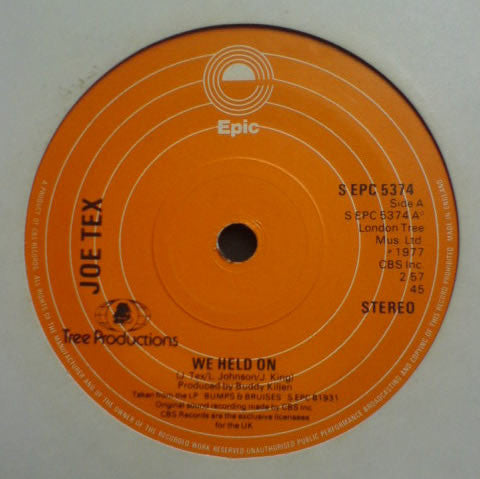 Joe Tex - We Held On (7")