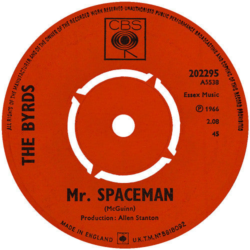 The Byrds - Mr. Spaceman (7", Single)