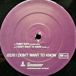 Muki - I Don't Want To Know (12", Promo)