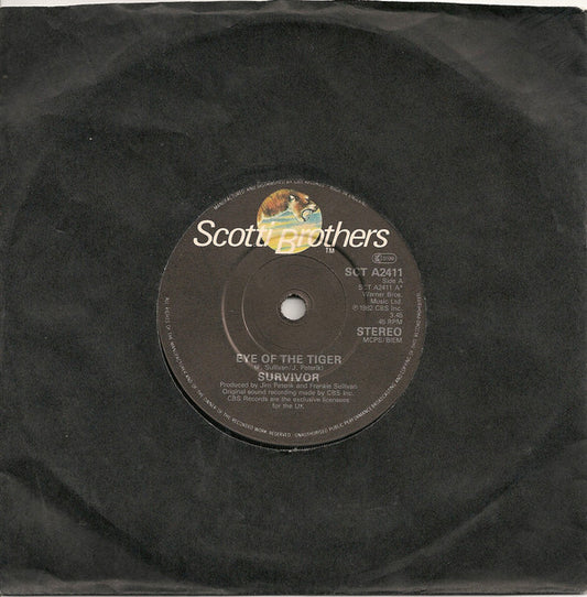 Survivor - Eye Of The Tiger (The Theme From Rocky III) (7", Pap)