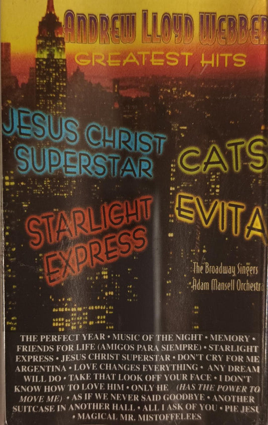 The Broadway Singers, Adam Mansell Orchestra - Andrew Lloyd Webber - Greatest Hits (Cass, Comp)