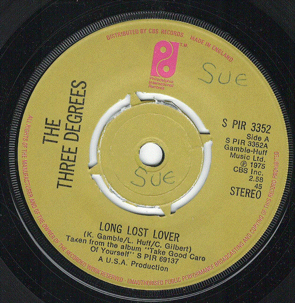 The Three Degrees - Long Lost Lover (7", 4 P)
