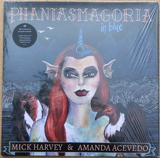 Mick Harvey & Amanda Acevedo - Phantasmagoria In Blue (LP, Album)