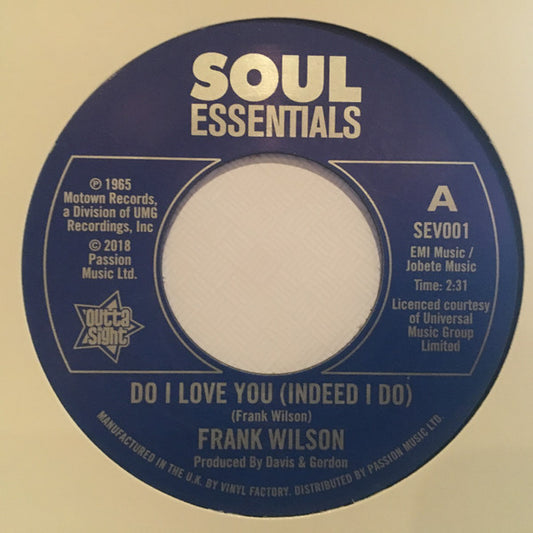 Frank Wilson - Do I Love You (Indeed I Do) / Sweeter As The Days Go By (7", Single, Ltd, RE)