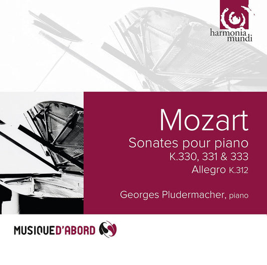 Mozart* - Georges Pludermacher - Sonates Pour Piano K.330, 331 & 333 Allegro K.312 (CD, Album, RE, dig)
