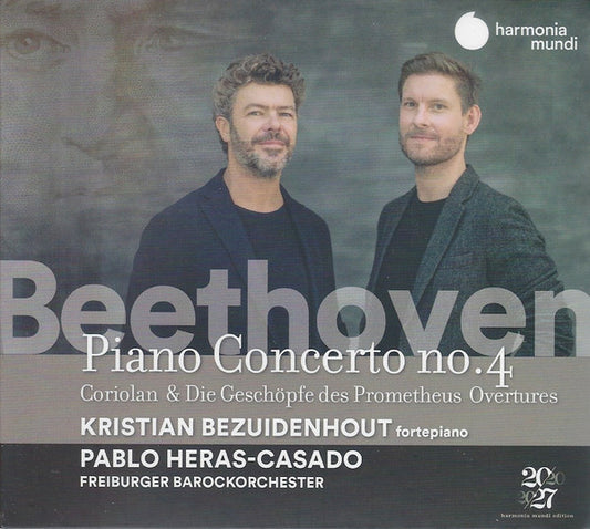 Beethoven* - Kristian Bezuidenhout, Pablo Heras-Casado, Freiburger Barockorchester - Piano Concertos #2: Piano Concerto No.4, Coriolan & Die Geschöpfe Des Prometheus Overtures (CD, Album)