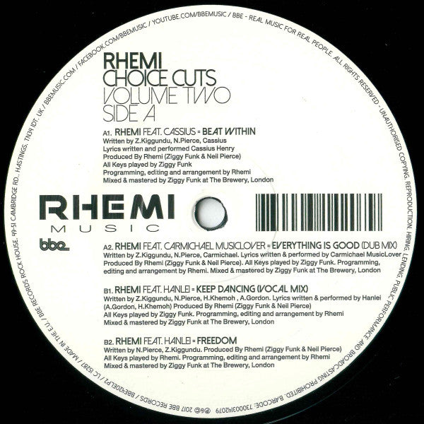 Rhemi - Choice Cuts Volume Two (12")