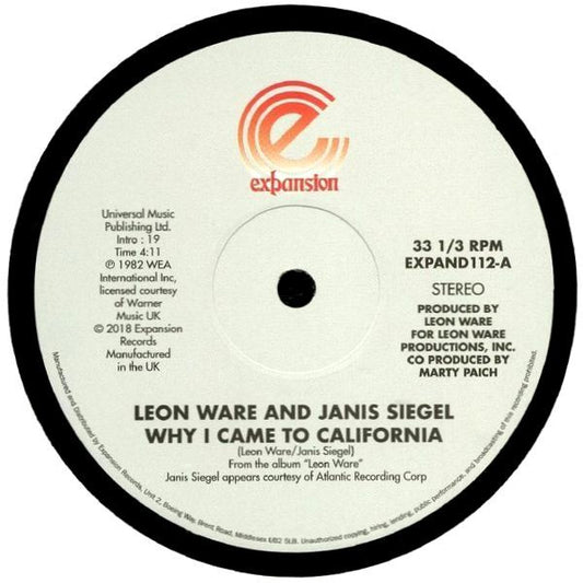 Leon Ware And Janis Siegel - Why I Came To California / Can I Touch You There (12", RE)