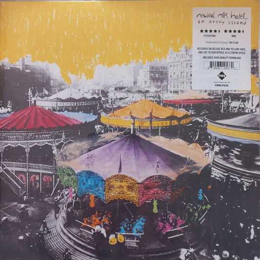 Neutral Milk Hotel - On Avery Island (12", Album, RE, Yel + 12", Album, RE, Red)