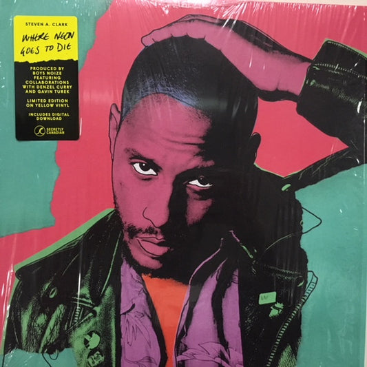 Steven A. Clark - Where Neon Goes To Die (LP, Ltd, Yel)