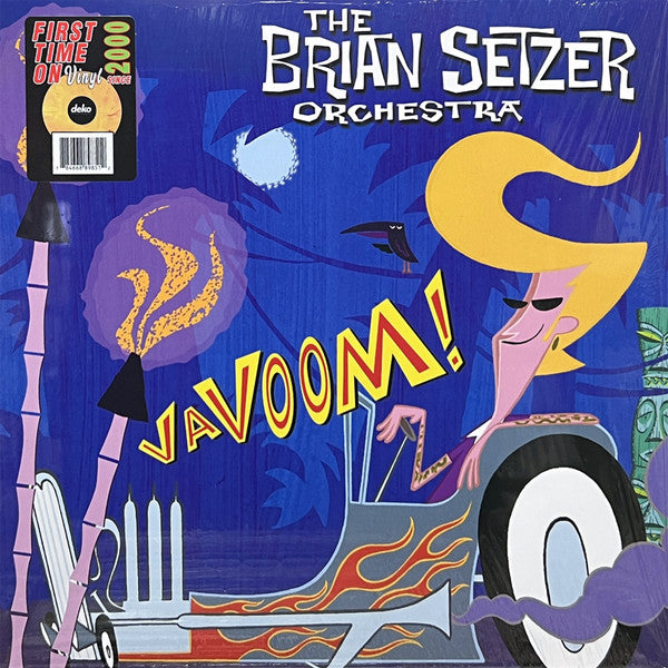 The Brian Setzer Orchestra* - Vavoom! (LP, Album, RE, Yel)