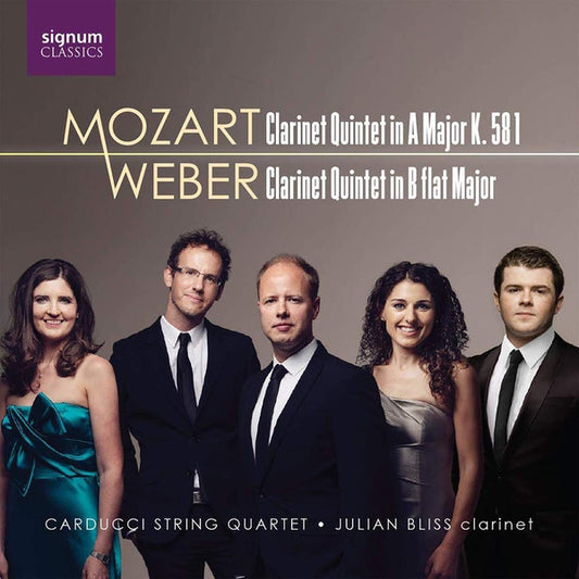 Mozart*, Weber*, Carducci String Quartet*, Julian Bliss - Mozart & Weber Quintets (CD, Album)