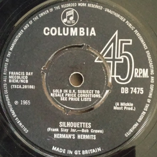 Herman's Hermits - Silhouettes (7", Single)