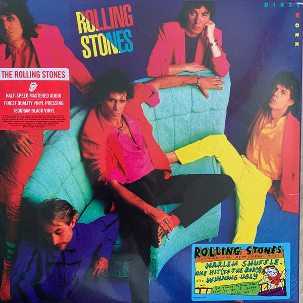 Rolling Stones* - Dirty Work (LP, Album, RE, RM, Hal)