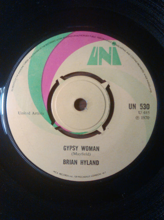 Brian Hyland - Gypsy Woman / You And Me (No 2) (7", Single)