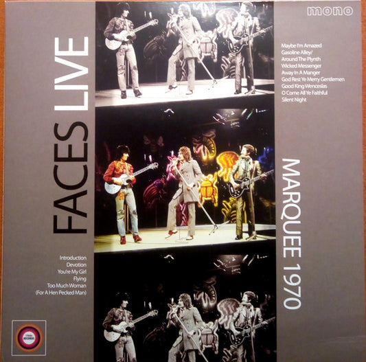 Faces (3) - Live At The Marquee 1970 (LP, Mono, Unofficial)