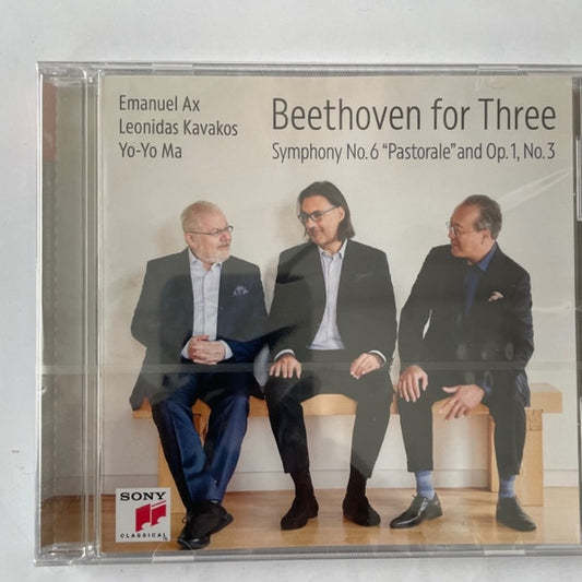 Emanuel Ax, Leonidas Kavakos*, Yo-Yo Ma - Beethoven For Three: Symphony No. 6 "Pastorale" And Op. 1, No. 3 (CD)