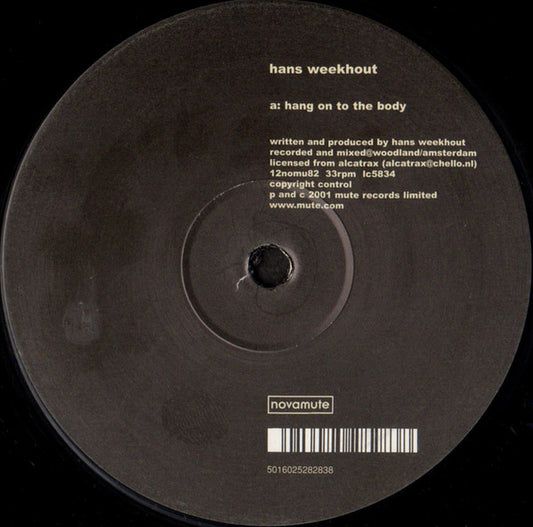 Hans Weekhout - Hang On To The Body / The Rhythm Is On A Mission (12")