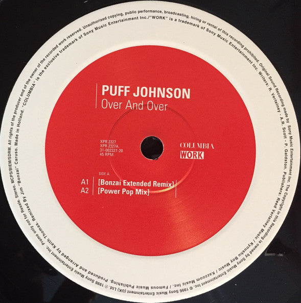 Puff Johnson - Over And Over (12", Promo)