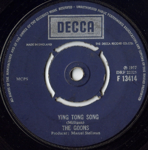 The Goons - Ying Tong Song (7", Single, RE)