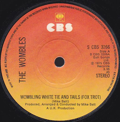 The Wombles - Wombling White Tie And Tails (Fox Trot) (7", Single, Sol)
