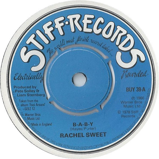 Rachel Sweet - B-A-B-Y  (7", Single)