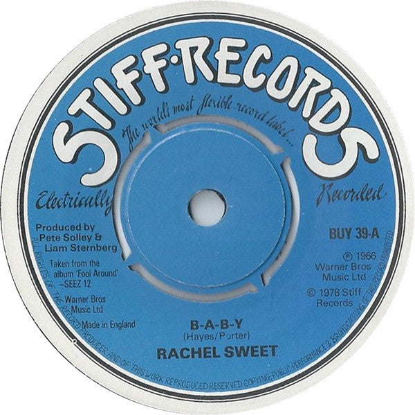 Rachel Sweet - B-A-B-Y  (7", Single)