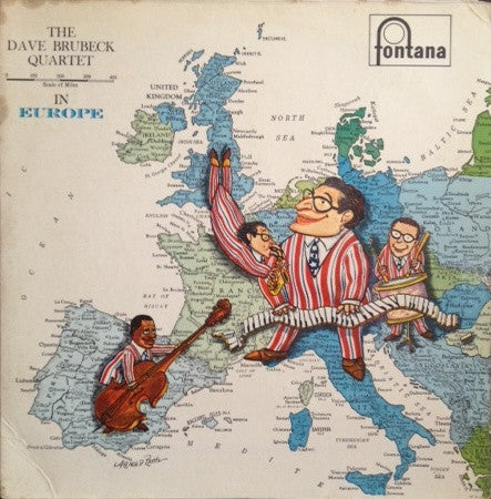 The Dave Brubeck Quartet - The Dave Brubeck Quartet In Europe  (LP, Album, Mono)