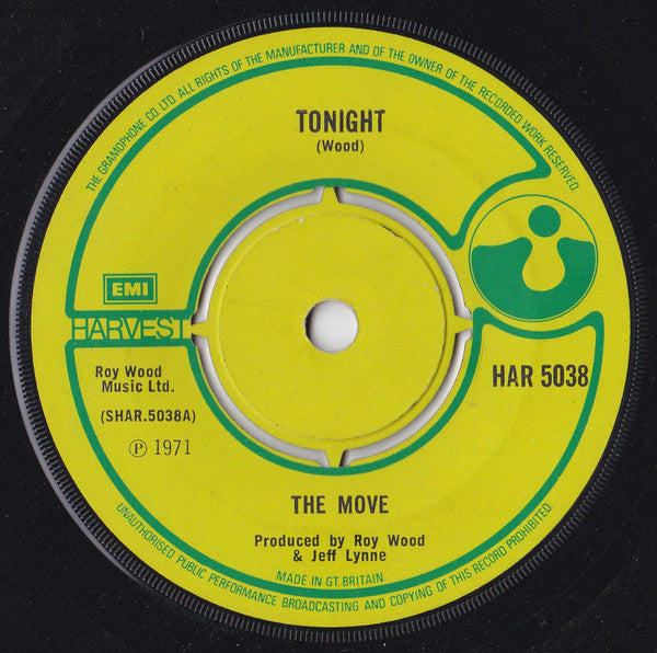 The Move - Tonight (7", Single, 4 P)