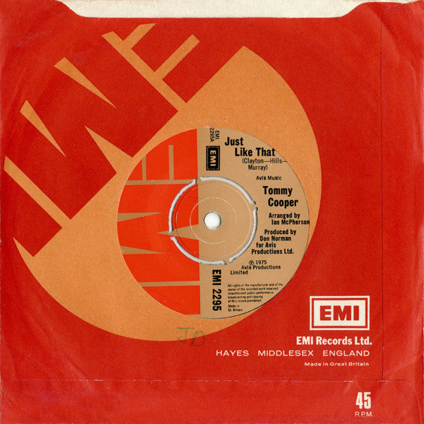 Tommy Cooper (2) - Just Like That (7")
