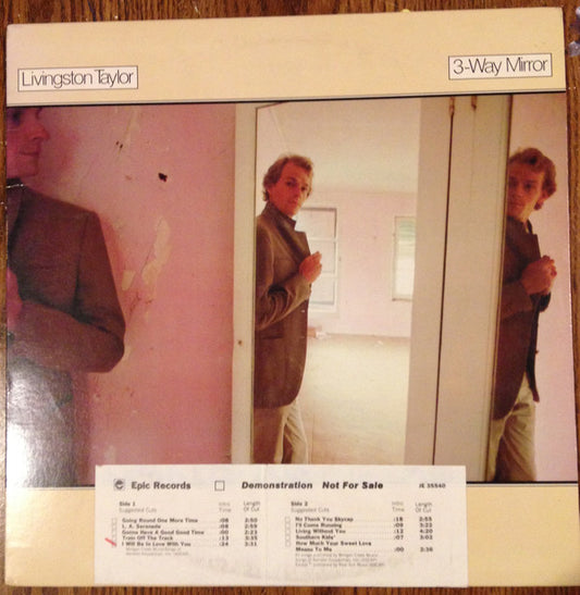 Livingston Taylor - 3-Way Mirror (LP, Album, Promo, Pit)