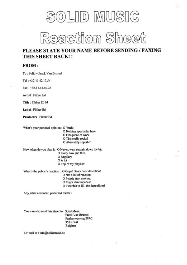 Filther ED - 04 (12", W/Lbl, Sti)