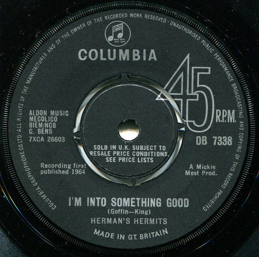 Herman's Hermits - I'm Into Something Good (7", Single)